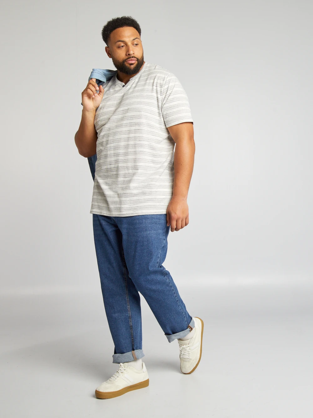 Kiabi jean droit bleu