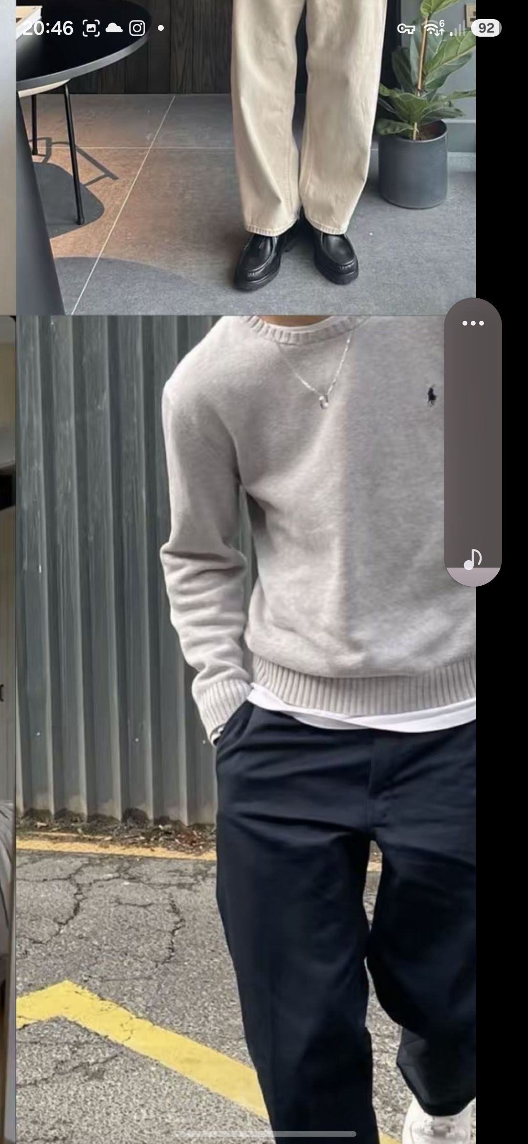 Look 04 - Preppy minimal pull et t-shirt